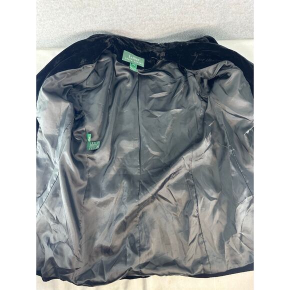 VTG LRL Ralph Lauren Womens 10 Double Breasted Velvet Blazer Gold Buttons - Picture 10 of 13